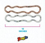 Tangle Palm Metallic 2-Pack Steel Silver and Rose Gold