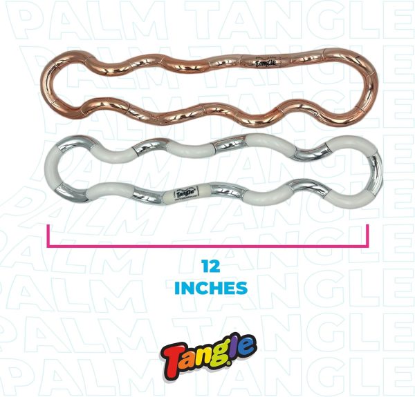 Tangle Palm Metallic 2-Pack Steel Silver and Rose Gold