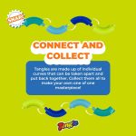 Tangle Jr Classic (5-Pack) - Genuine Fidget Toys - Twisty Fidget Pack for Kids and Adults - Fidget Toy for School - Gift for Teens and Adults