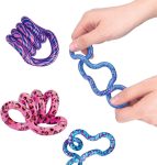 Tangle Jr. Wild 6-Pack - Tangle Jr Wild Series Fidget Toy Multipack - Wild Patterns on Tangle Fidget Toys - Tangle Fidget Toys for Adults and Children
