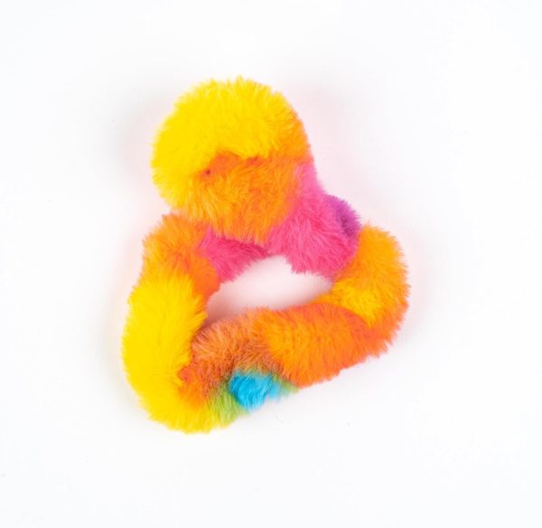 Tangle Furry Fidgets - New! Rainbow Kaleidescope - Plush Tangle Fidget Toy - Soft Colorful Plush Materials That Will Please Sensory Toy Lovers - Take Your Furry Fidget with You Everywhere!