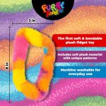 Tangle Furry Fidgets - New! Rainbow Kaleidescope - Plush Tangle Fidget Toy - Soft Colorful Plush Materials That Will Please Sensory Toy Lovers - Take Your Furry Fidget with You Everywhere!