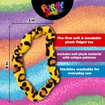 Tangle Furry Fidgets - New! Leopard Print - Plush Tangle Fidget Toy - Soft Colorful Plush Materials That Will Please Sensory Toy Lovers - Take Your Furry Fidget with You Everywhere!