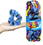 TANGLE Furry Fidgets - New! Purple Stripe - Plush Fidget Toy - Soft Colorful Plush Materials That Will Please Sensory Toy Lovers - Take Your Furry Fidget with You Everywhere!