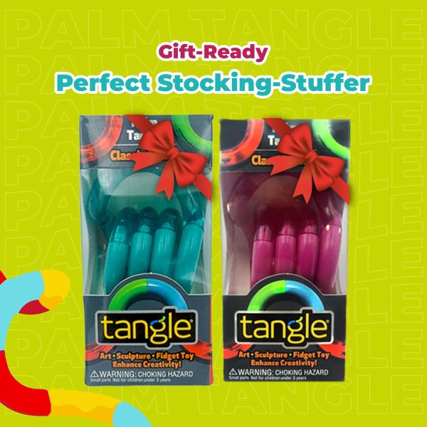Tangle Palm Classic 2-Pack Teal and Purple