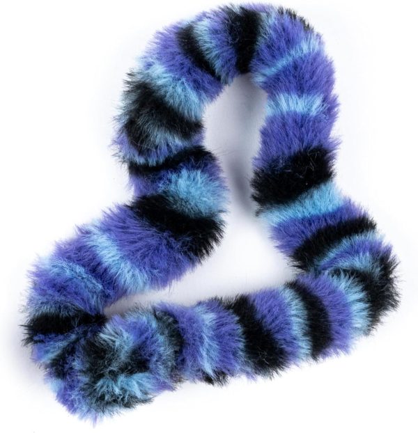 TANGLE Furry Fidgets - New! Purple Stripe - Plush Fidget Toy - Soft Colorful Plush Materials That Will Please Sensory Toy Lovers - Take Your Furry Fidget with You Everywhere!