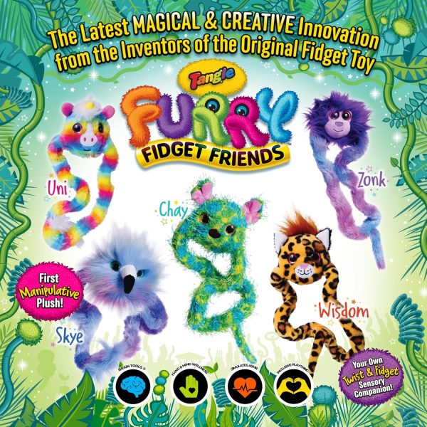 TANGLE Furry Fidget Friends (Wisdom The Leopard)